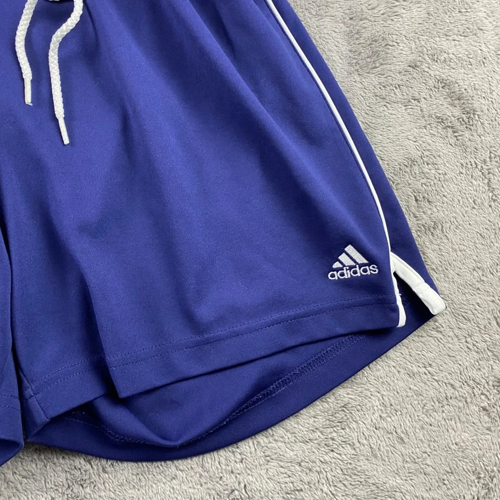 Vintage Adidas Running Jogging Soccer Shorts Mens Size Small Navy Blue